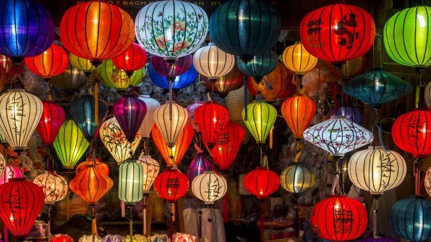 Lanterns at a shop in Hoian