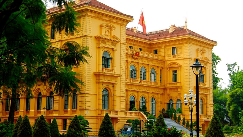 Presidential Palace was built in 1901 for the French Governors